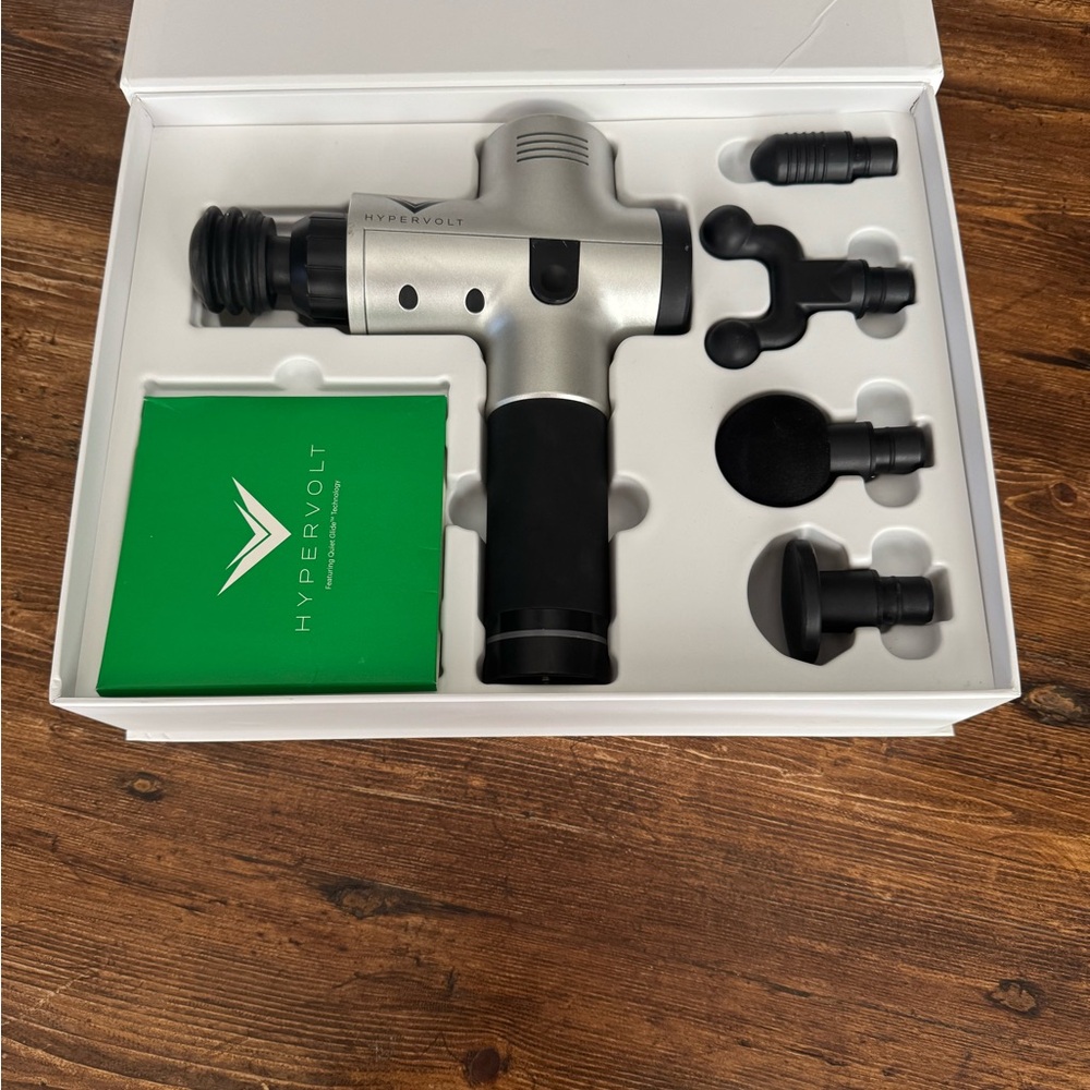 Hypervolt Silver and Black Massage Gun Set